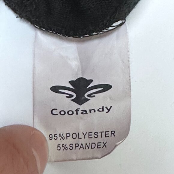 Coofandy Long-Sleeve Turtleneck L Black Polyester Spandex Stretch Comfort - Picture 3 of 3